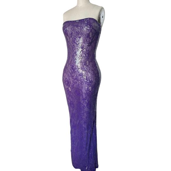 Retrofete Lucia Sequin Lace Dress Size Small - Picture 3 of 7